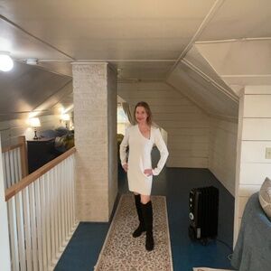 Endless Rose White Sweater Mini Dress size medium